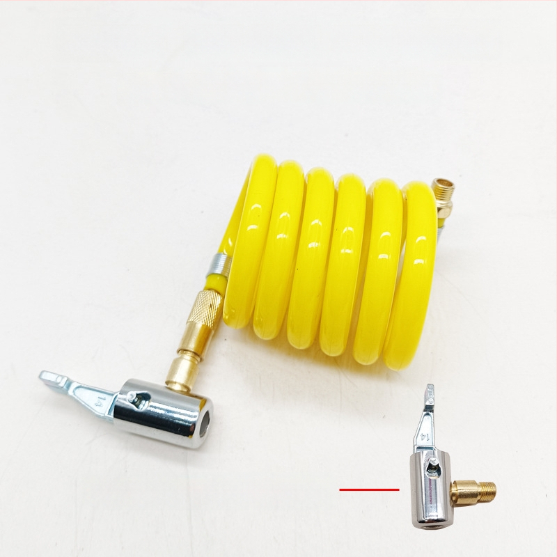 Automobilska pumpa za zrak s produžnim crijevom - jedan cilindar, 120W, 45 L/min, plastika + metal, USB punjenje