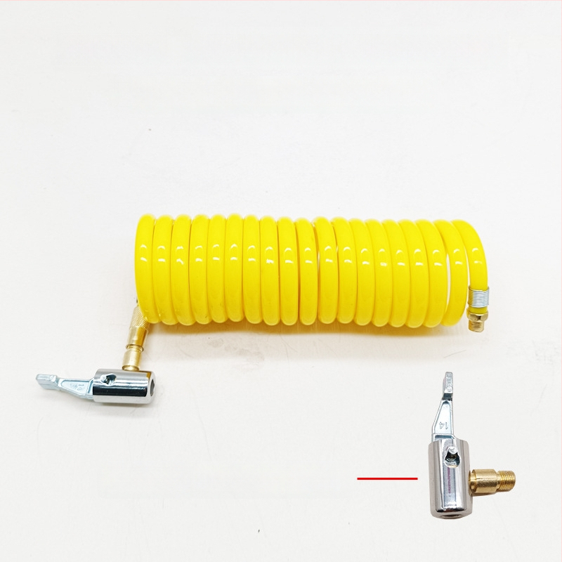 Automobilska pumpa za zrak s produžnim crijevom - jedan cilindar, 120W, 45 L/min, plastika + metal, USB punjenje