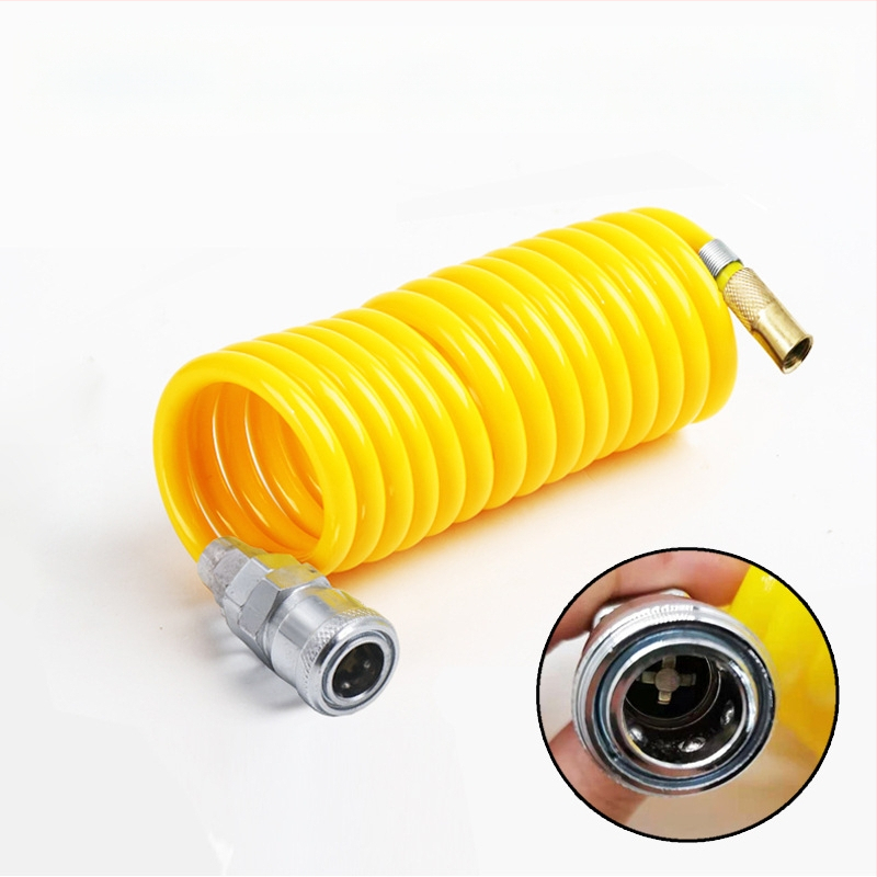 Automobilska pumpa za zrak s produžnim crijevom - jedan cilindar, 120W, 45 L/min, plastika + metal, USB punjenje