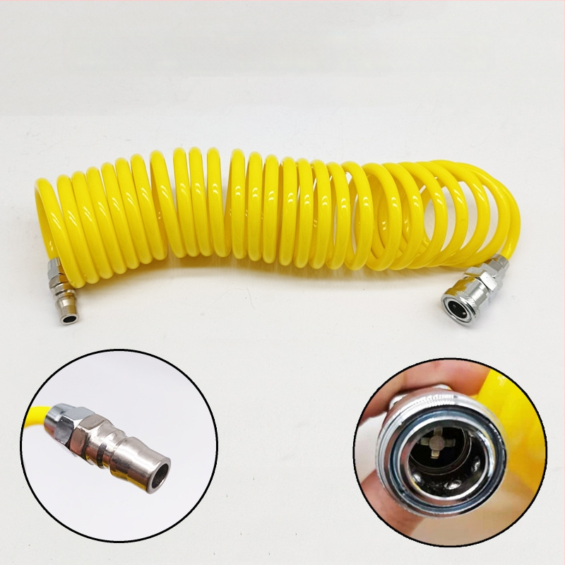 Automobilska pumpa za zrak s produžnim crijevom - jedan cilindar, 120W, 45 L/min, plastika + metal, USB punjenje