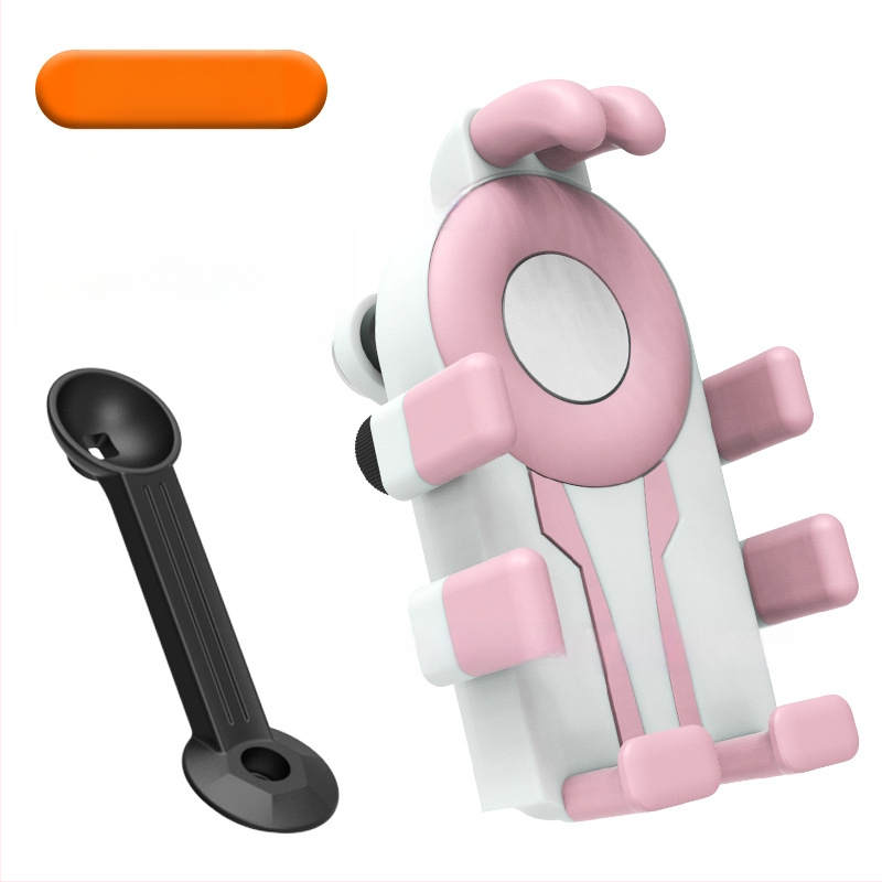 Държач за телефон за колоездене с осем щипки и антишокова конструкция (устройства 4,7–7 инча; пластмасов монтаж; универсално съвместим; за велосипед, мотоциклет и електрически транспорт)