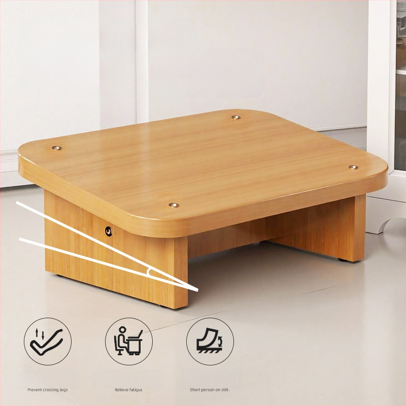 Irodai lábtámasz az asztal alatt – Egyszerű modern stílus, mesterséges lemez alapanyag, Model Footrest, Gyerekeknek és felnőtteknek megfelelő