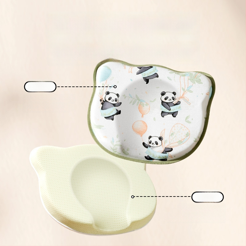 Μαξιλάρι διαμόρφωσης κεφαλιού νεογέννητου - διόρθωση σχήματος κεφαλιού, πρόληψη πλακέ κεφαλής, 0-6 μηνών, 100% βαμβάκι