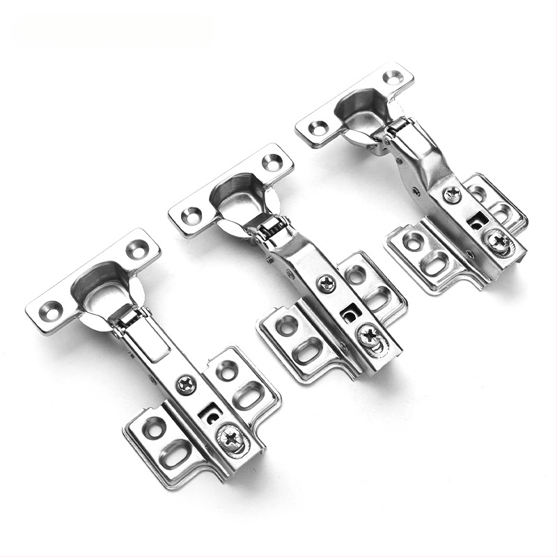 Μεντεσές πόρτας ντουλάπας με υδραυλική απόσβεση για ήσυχο άνοιγμα, νικελωμένος σώμα από χάλυβα ψυχρής έλασης, κατάλληλος για ξύλινες πόρτες/ντουλάπες