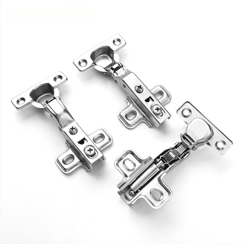 Μεντεσές πόρτας ντουλάπας με υδραυλική απόσβεση για ήσυχο άνοιγμα, νικελωμένος σώμα από χάλυβα ψυχρής έλασης, κατάλληλος για ξύλινες πόρτες/ντουλάπες