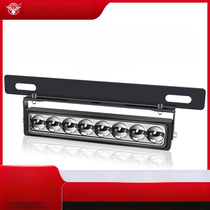 Φως πινακίδας κυκλοφορίας με 8 LED, αλουμινένιο περίβλημα, 8–85V, μακροεμβέλεια για οχήματα εκτός δρόμου