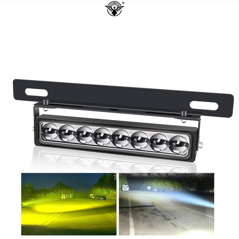 Φως πινακίδας κυκλοφορίας με 8 LED, αλουμινένιο περίβλημα, 8–85V, μακροεμβέλεια για οχήματα εκτός δρόμου