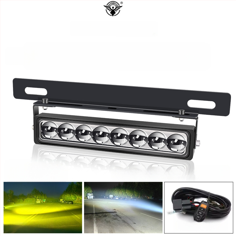 Φως πινακίδας κυκλοφορίας με 8 LED, αλουμινένιο περίβλημα, 8–85V, μακροεμβέλεια για οχήματα εκτός δρόμου