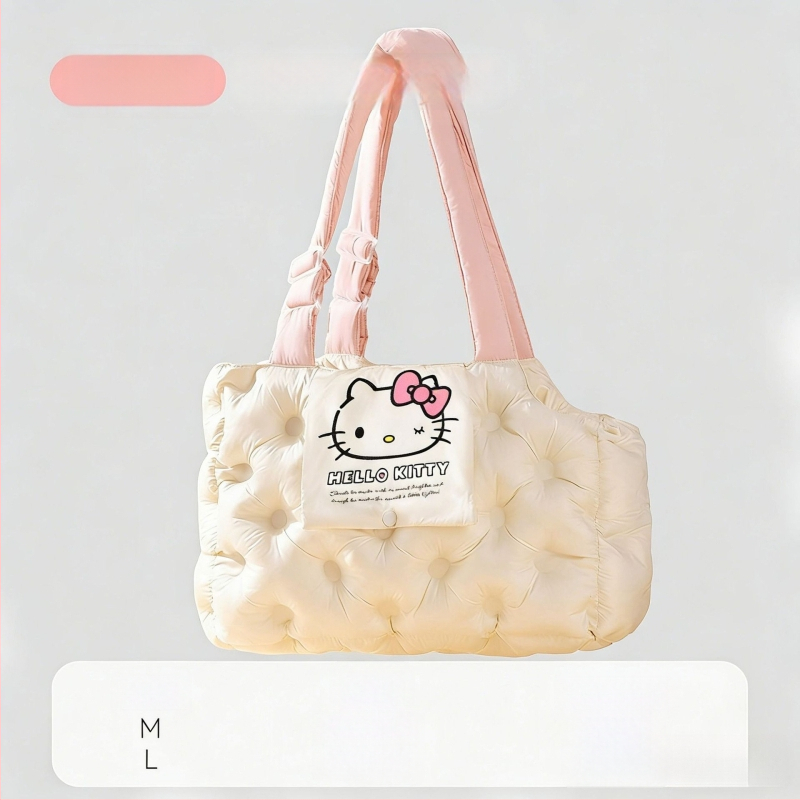 Geantă Sour Bear pentru animale de companie, pentru pisici și câini mici, cu umplutură moale din bumbac 3D, model desen animat, capacitate de până la 7,5 kg