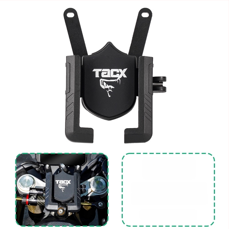 Мотоциклетен държач за телефон с въртяща се навигационна стойка и удароустойчив дизайн