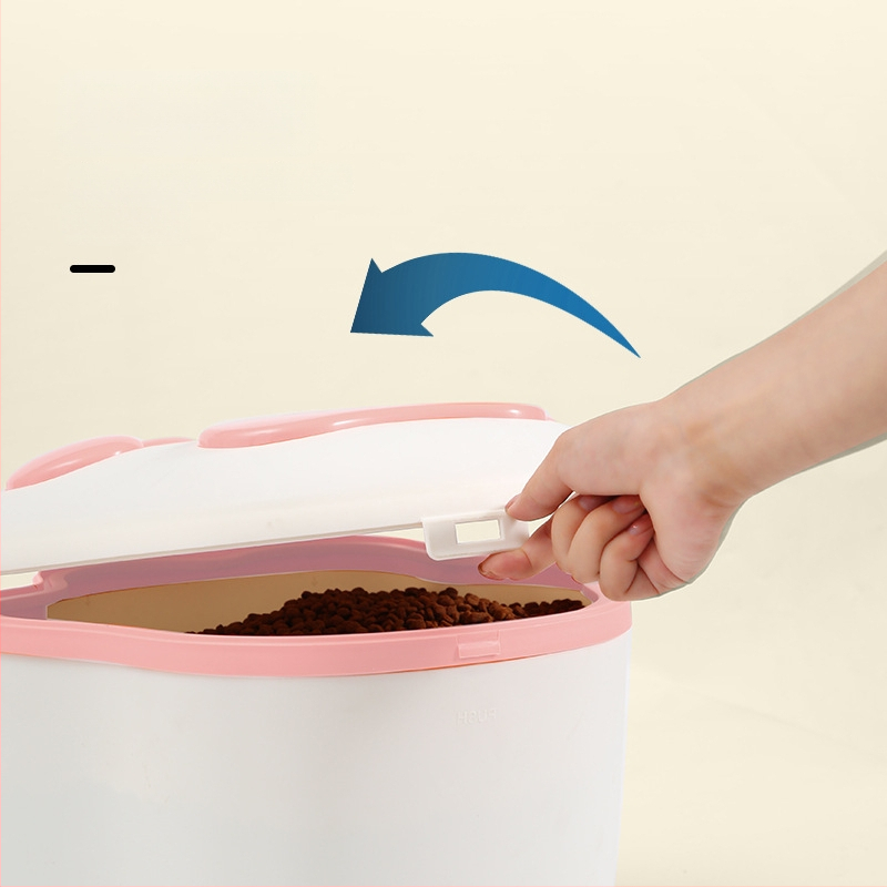 Δοχείο αποθήκευσης τροφίμων για σκύλους και γάτες, υλικό PP, χωρητικότητα 4-6 kg