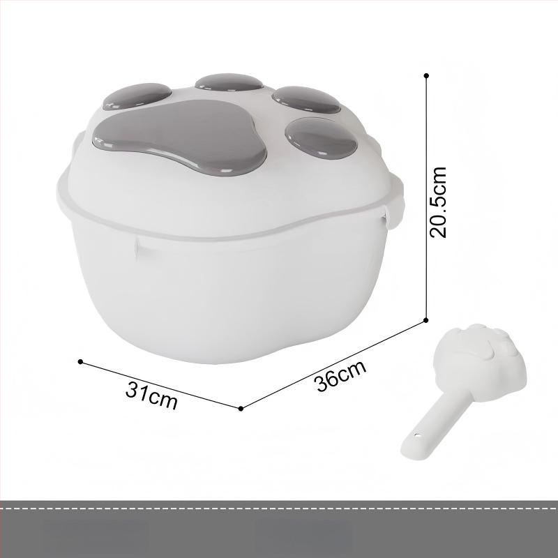 Δοχείο αποθήκευσης τροφίμων για σκύλους και γάτες, υλικό PP, χωρητικότητα 4-6 kg