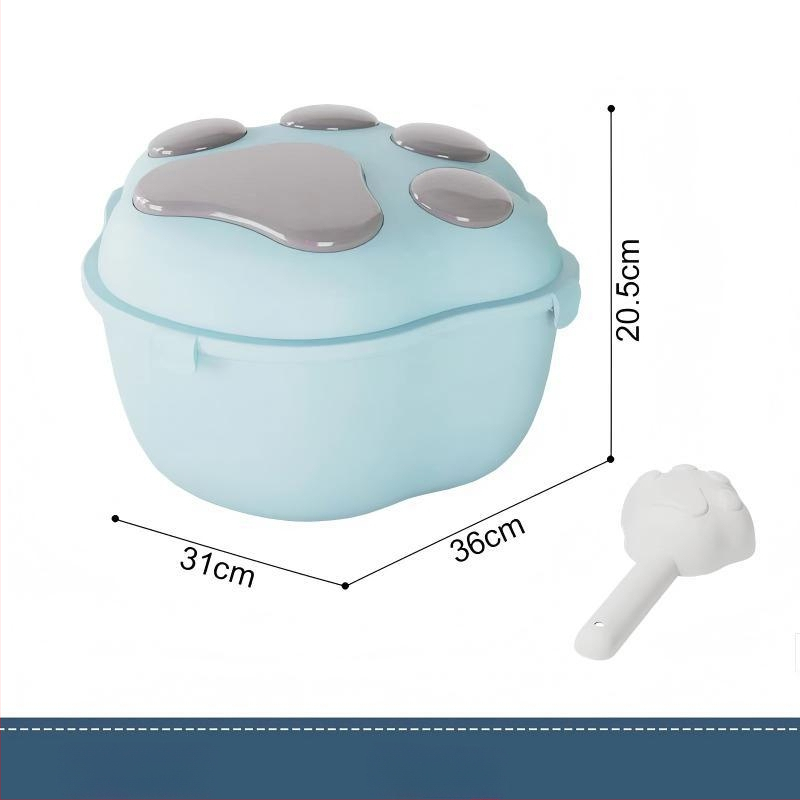 Δοχείο αποθήκευσης τροφίμων για σκύλους και γάτες, υλικό PP, χωρητικότητα 4-6 kg