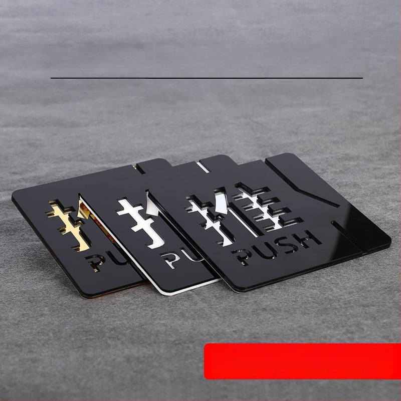 Push-pull 3D üreges akril ajtójelző, kettős rétegű, testreszabható, szállodák, irodák, bevásárlóközpontok