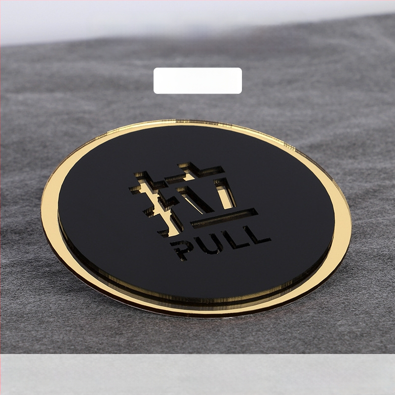 Push-pull 3D üreges akril ajtójelző, kettős rétegű, testreszabható, szállodák, irodák, bevásárlóközpontok