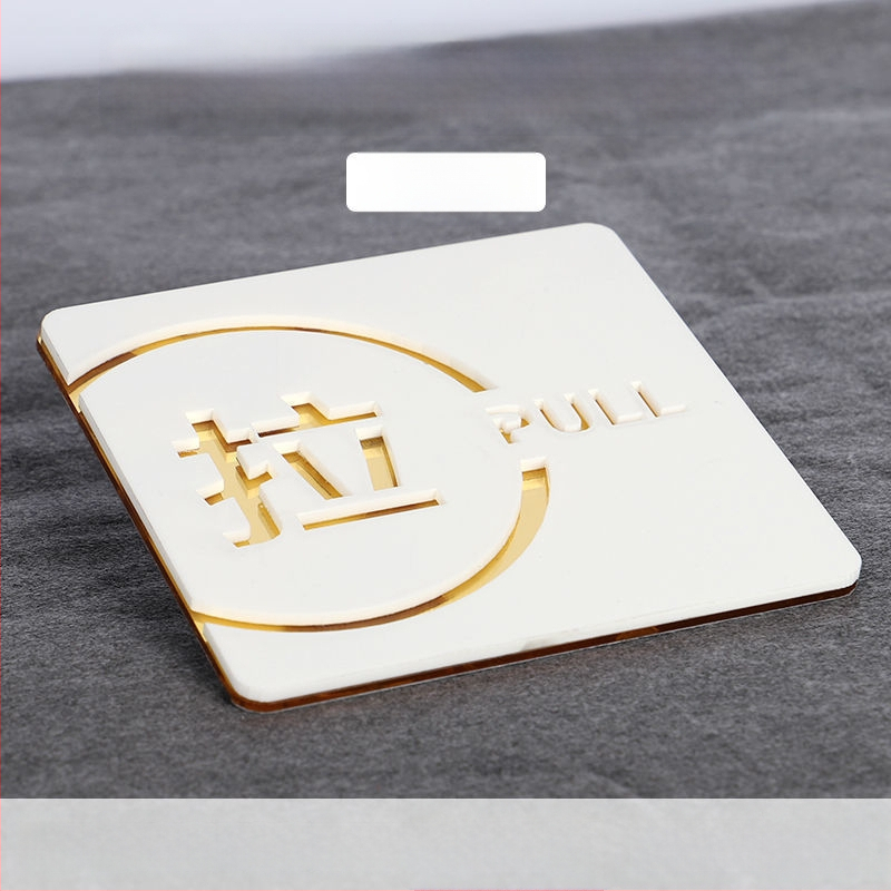 Push-pull 3D üreges akril ajtójelző, kettős rétegű, testreszabható, szállodák, irodák, bevásárlóközpontok