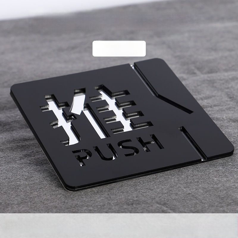 Push-pull 3D üreges akril ajtójelző, kettős rétegű, testreszabható, szállodák, irodák, bevásárlóközpontok