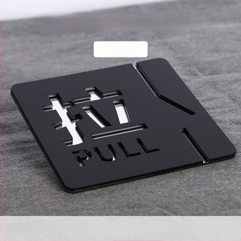 Push-pull 3D üreges akril ajtójelző, kettős rétegű, testreszabható, szállodák, irodák, bevásárlóközpontok