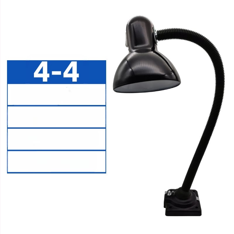 LED munkalámpa gépészeti eszközökhöz, modell 4-1, 24V/36V/220V, E27 aljzattal, csavaros rögzítés