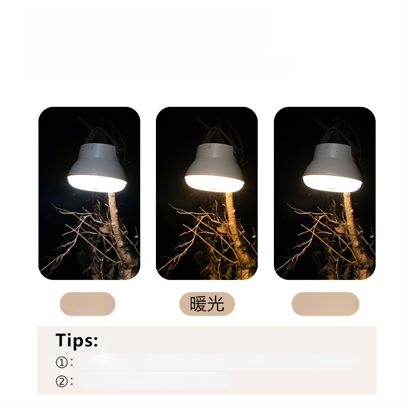 Φωτιστικό LED για κατασκήνωση με κρεμάμενο βραχίονα για σκηνή, επαναφορτιζόμενο, 3.7V, 10W, διακόπτης πατήματος