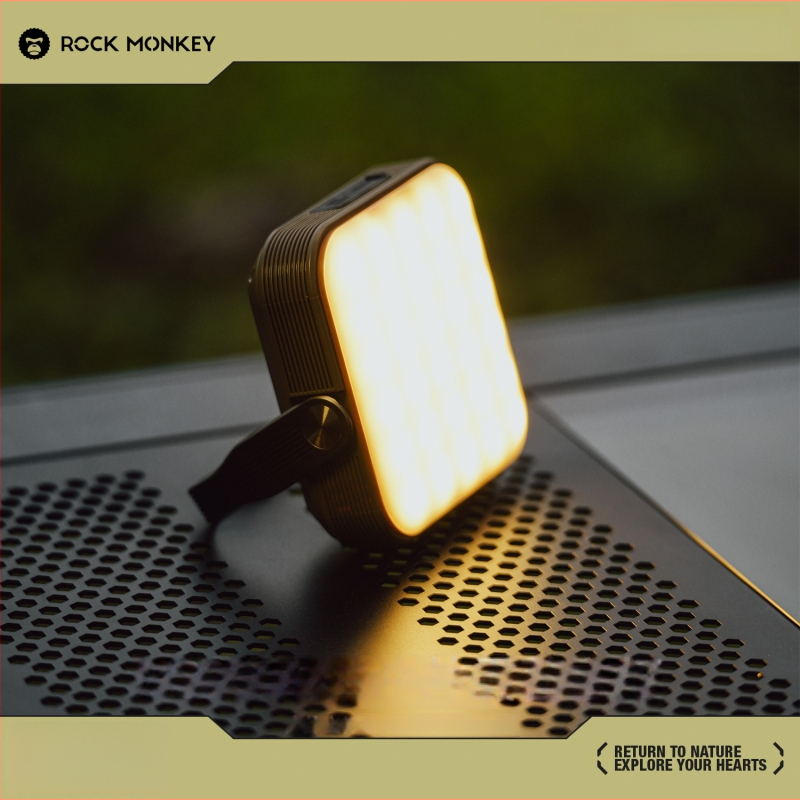 Κάμπινγκ Κύριο Φως ROCK MONKEY, 20000mAh, μαγνητικό φως εργασίας, επαναφορτιζόμενο, λαμπά πυρακτώσεως, διαστάσεις 103×122×37 mm