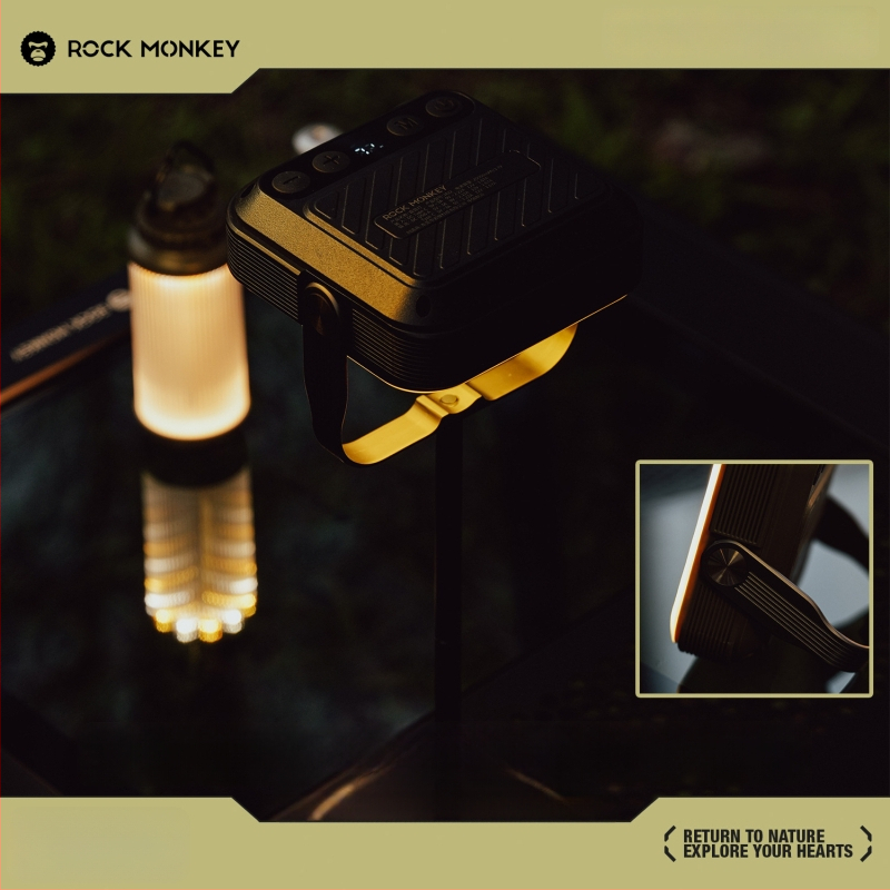 Κάμπινγκ Κύριο Φως ROCK MONKEY, 20000mAh, μαγνητικό φως εργασίας, επαναφορτιζόμενο, λαμπά πυρακτώσεως, διαστάσεις 103×122×37 mm