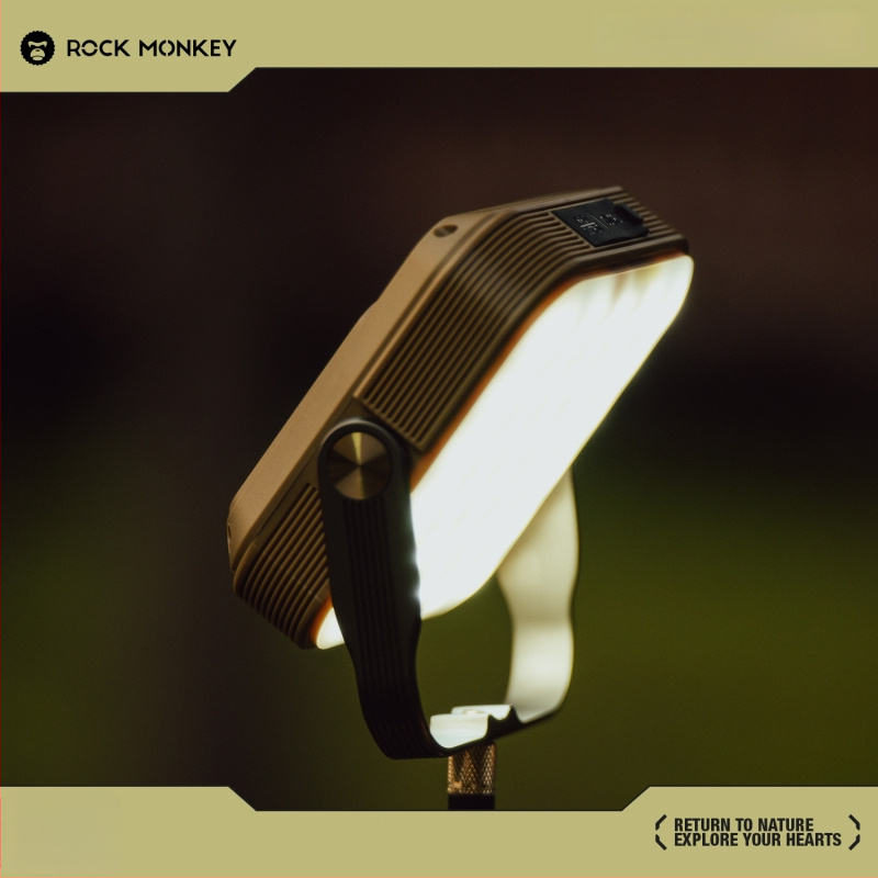 Κάμπινγκ Κύριο Φως ROCK MONKEY, 20000mAh, μαγνητικό φως εργασίας, επαναφορτιζόμενο, λαμπά πυρακτώσεως, διαστάσεις 103×122×37 mm