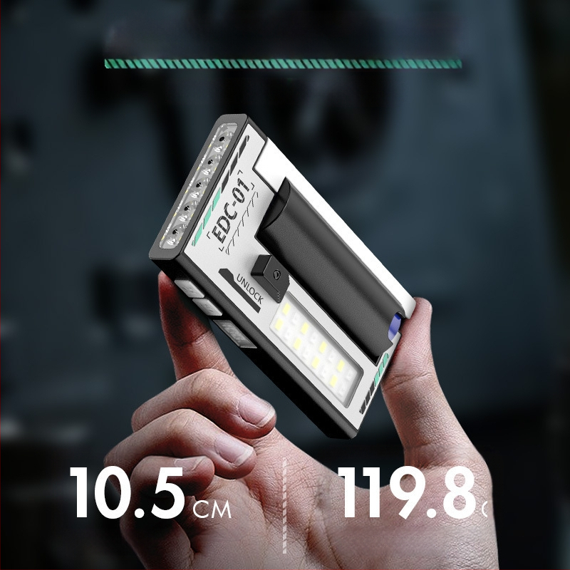 Μαγνητικό LED φωτιστικό εργασίας με οθόνη LCD – USB επαναφορτιζόμενο, 5W, 6800mAh, κατάλληλο για κάμπινγκ και εξωτερικές καταστάσεις έκτακτης ανάγκης