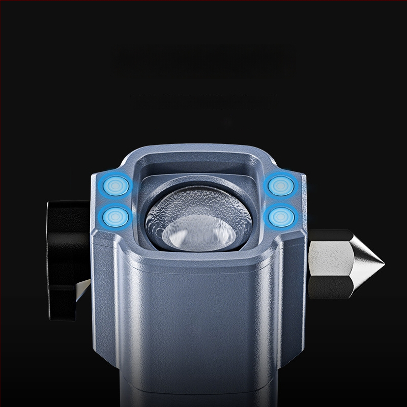 Χειροκίνητος φακός με αυτοκινητικό χτύπημα ασφαλείας και σπάσιμο τζαμιού, μπαταρία 18650 1200 mAh, 200 lm, IP56, φόρτιση 2–3 ώρες