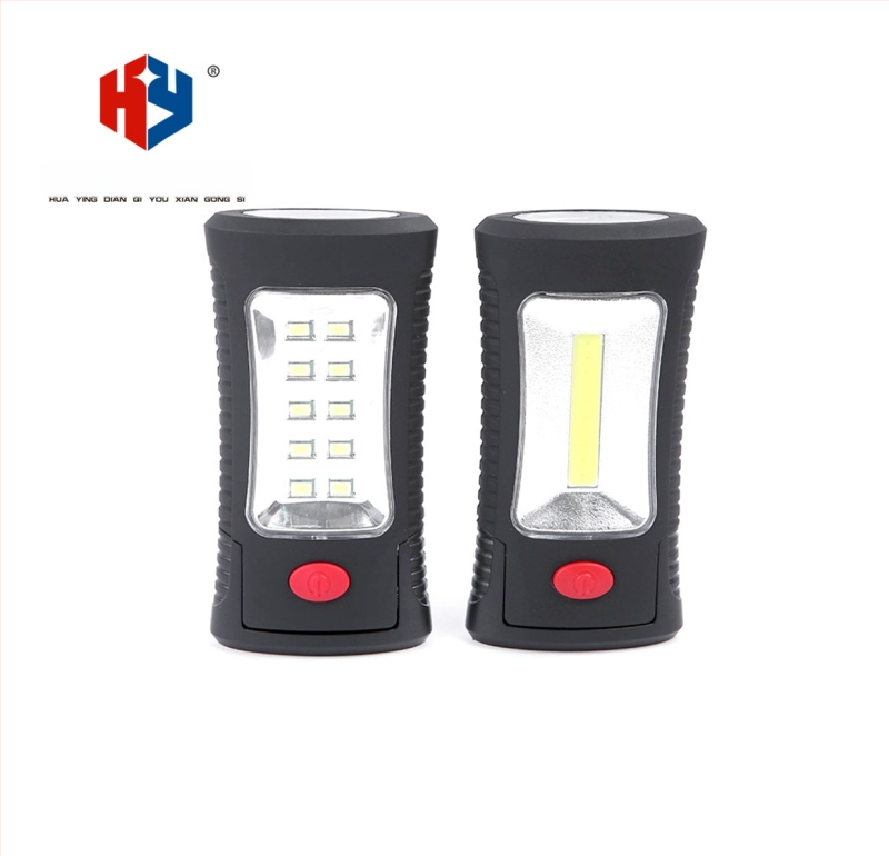 COB Többfunkciós kézihajtású LED munkalámpa (Fényforrás: COB; Tápellátás: kézzel hajtható; Akkumulátor: 3x AAA; Hatótáv: 50–100 m)