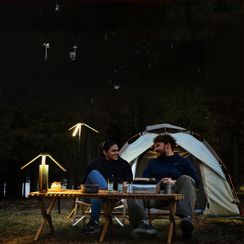 Τριποδάς τηλεσκοπικός φακός κατασκήνωσης με εξαιρετικά μεγάλη διάρκεια μπαταρίας, φορητό αναδιπλούμενο φανάρι σκηνής, λαμπτήρας πυρακτώσεως, επαναφορτιζόμενος, χωρητικότητα μπαταρίας 15600, μοντέλο YTH913929562711