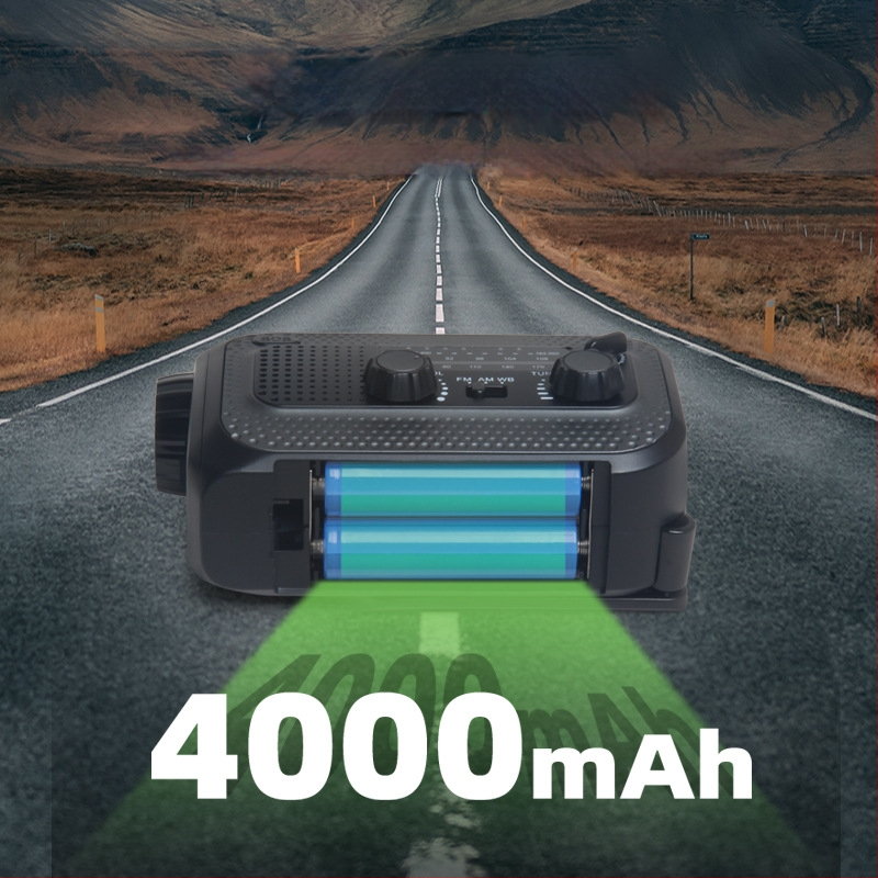 Εξωτερική LED λάμπα έκτακτης ανάγκης με πολυλειτουργικό σχεδιασμό, 3W φωτιστικό, μπαταρία 4000mAh, IP65, εμβέλεια 50–100 m