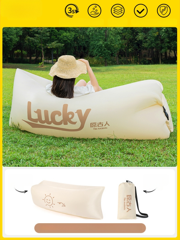 Φουσκωτός εξωτερικός καναπές με δυνατότητα ανάκλισης και ύπνου, χωρητικότητα 1-2 ατόμων, Oxford ύφασμα, χειροκίνητη αντλία — Primitive ancients