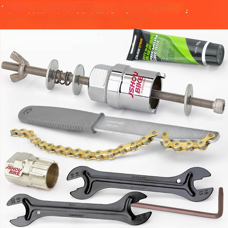 Mountain bike hub eltávolító eszköz, acél kulcs, JSHOU BIKE