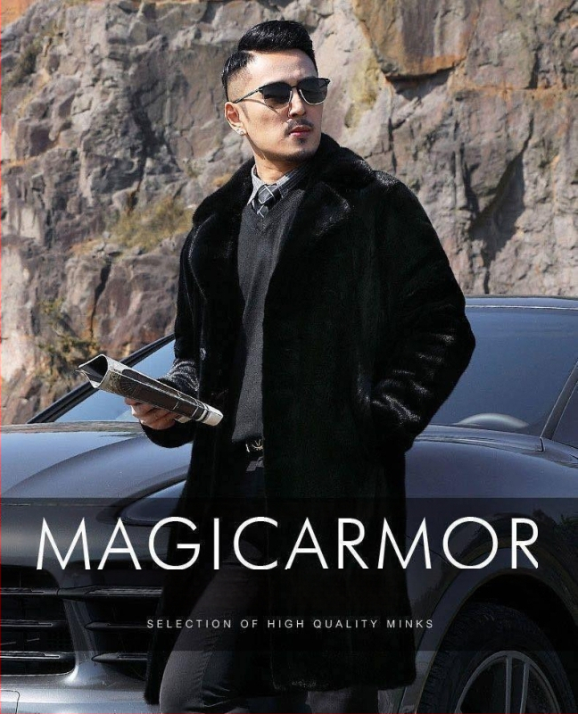 Αντρικό μακρύ παλτό από τεχνητή γούνα, άνετη γραμμή, μονόμπορτο κούμπωμα, γιακά τύπου σακακιού