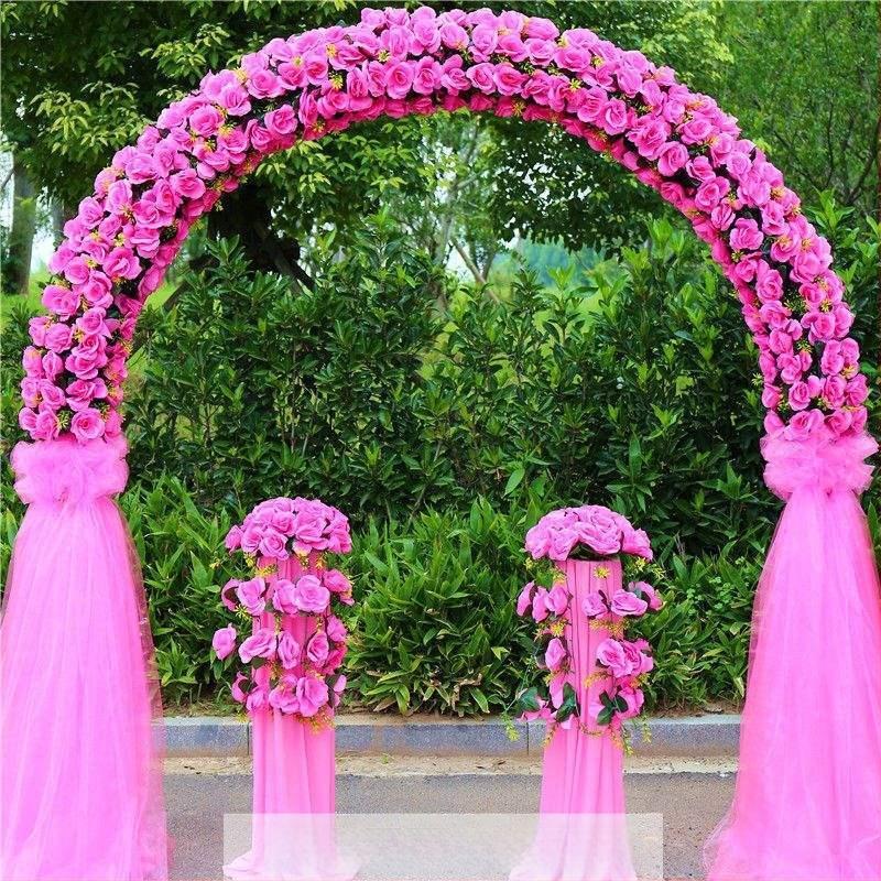 Vas esküvői boltív virágtartóval – teljes esküvői dekorációs készlet