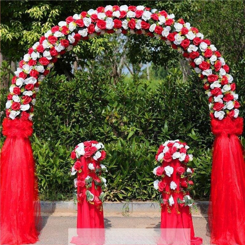 Vas esküvői boltív virágtartóval – teljes esküvői dekorációs készlet