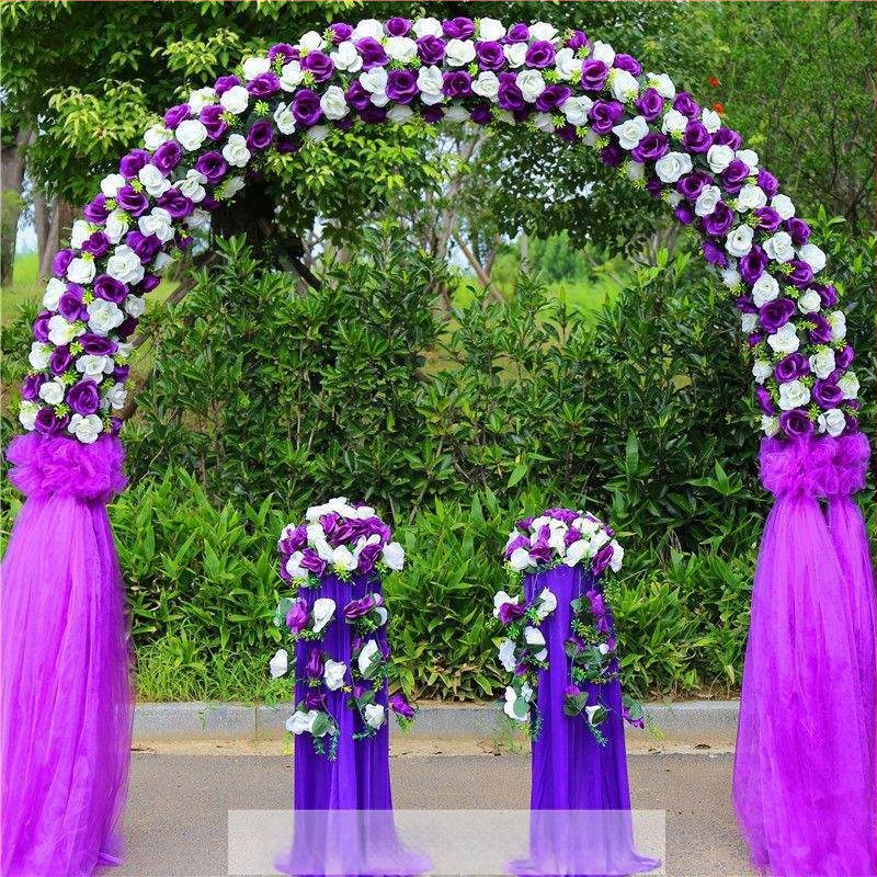 Vas esküvői boltív virágtartóval – teljes esküvői dekorációs készlet