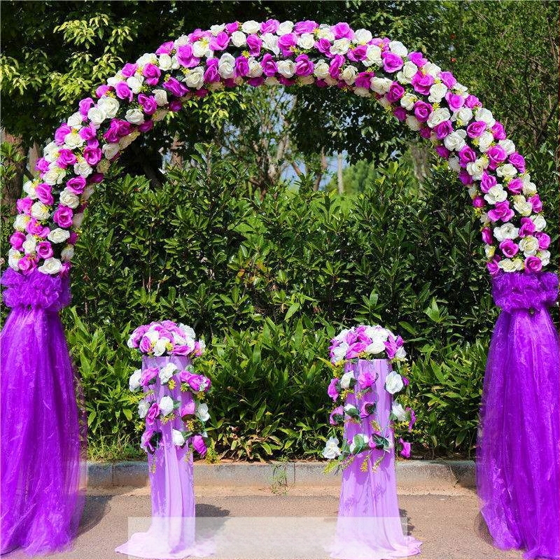 Vas esküvői boltív virágtartóval – teljes esküvői dekorációs készlet