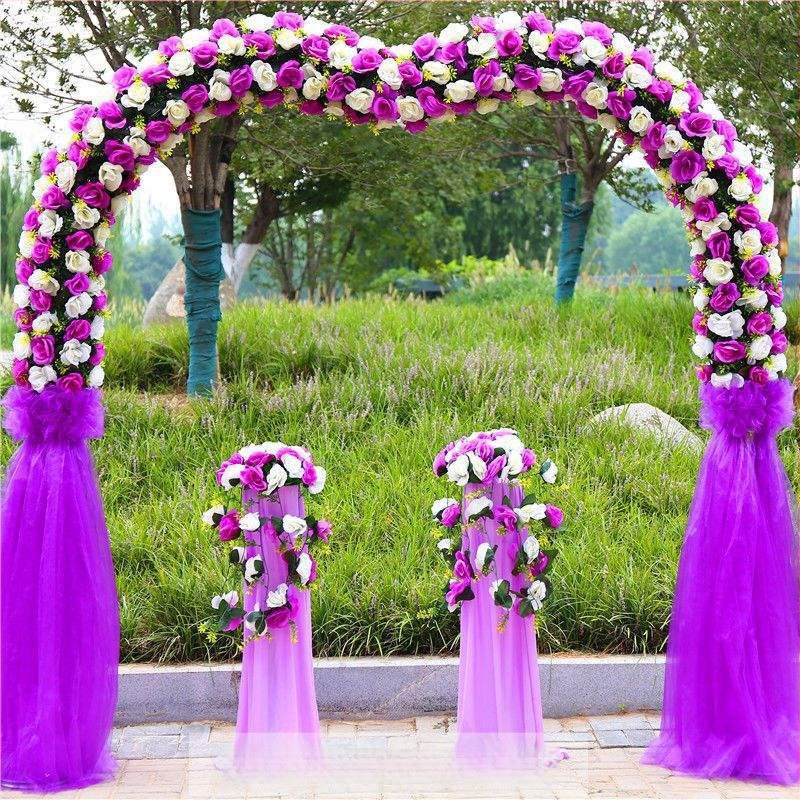 Vas esküvői boltív virágtartóval – teljes esküvői dekorációs készlet