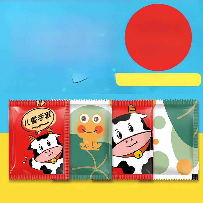 Egyszer használatos polietilen kesztyűk, átlátszóak, normál vastagságúak, logóval testreszabhatóak