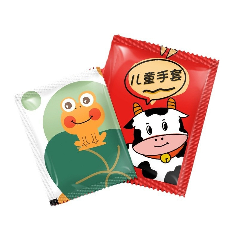 Egyszer használatos polietilen kesztyűk, átlátszóak, normál vastagságúak, logóval testreszabhatóak