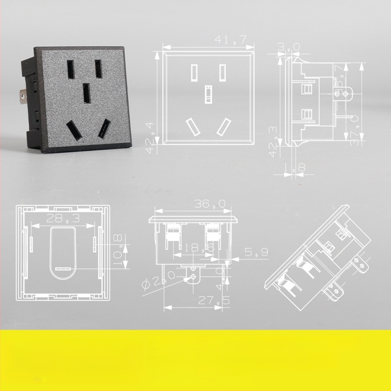 Σύστημα ακολουθίας ισχύος: επιτραπέζιο μοντέλο με πέντε οπές και τρεις οπές, ενσωματωμένη πρίζα AC