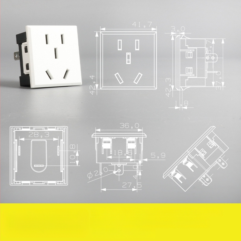 Σύστημα ακολουθίας ισχύος: επιτραπέζιο μοντέλο με πέντε οπές και τρεις οπές, ενσωματωμένη πρίζα AC