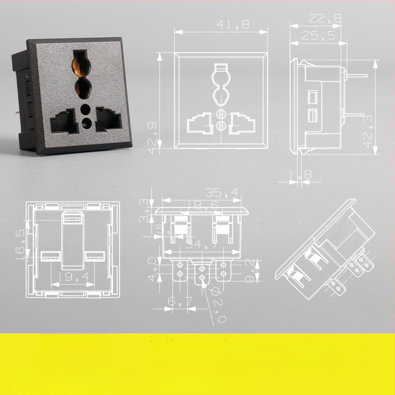 Σύστημα ακολουθίας ισχύος: επιτραπέζιο μοντέλο με πέντε οπές και τρεις οπές, ενσωματωμένη πρίζα AC