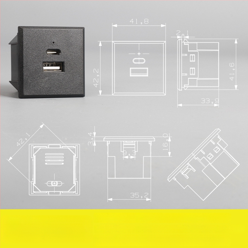 Σύστημα ακολουθίας ισχύος: επιτραπέζιο μοντέλο με πέντε οπές και τρεις οπές, ενσωματωμένη πρίζα AC