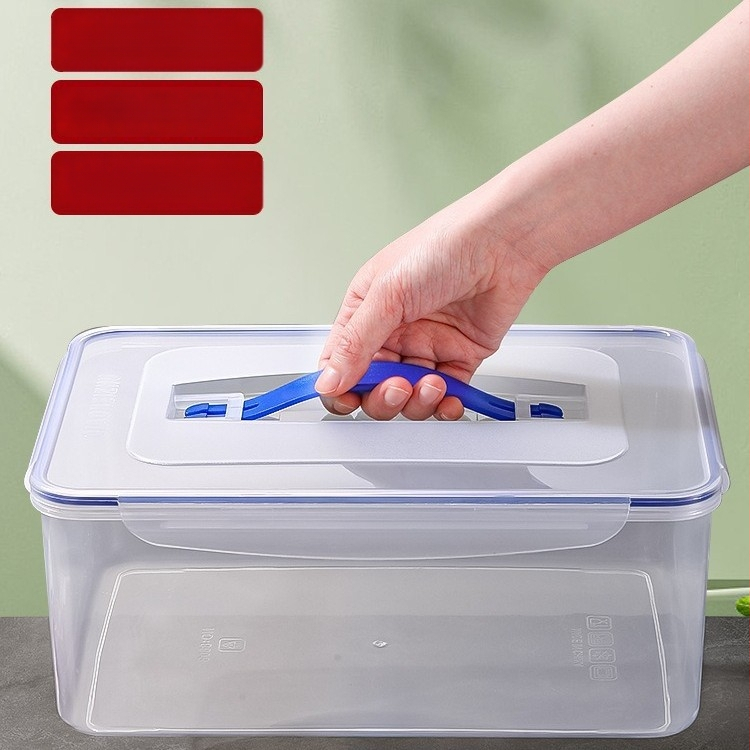 Пластмасова запечатана кутия за хладилник за съхранение на зеленчуци; хранителен клас, термоустойчива и устойчива на замръзване