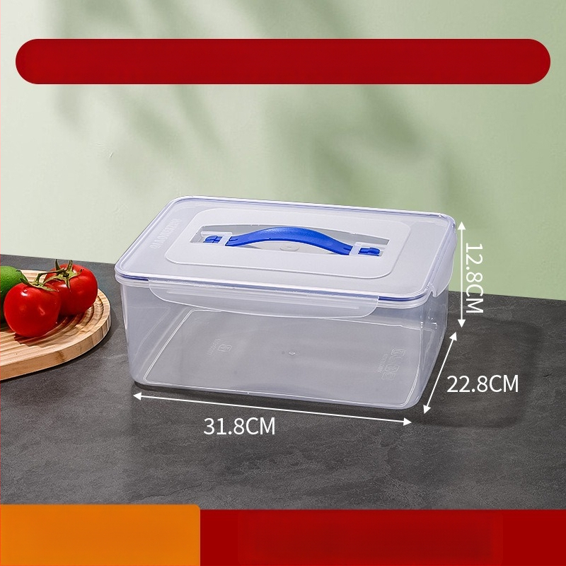 Пластмасова запечатана кутия за хладилник за съхранение на зеленчуци; хранителен клас, термоустойчива и устойчива на замръзване