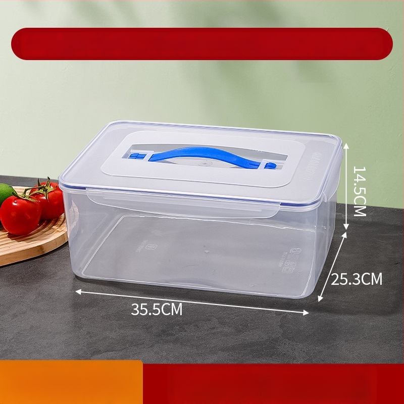 Пластмасова запечатана кутия за хладилник за съхранение на зеленчуци; хранителен клас, термоустойчива и устойчива на замръзване