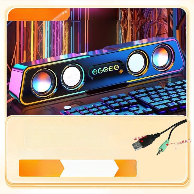 Számítógép hangszórók Q3, 2.1 csatornás, 5W, USB/3,5 mm/Bluetooth 4.0, 40 Hz–20 kHz, SNR ≥75 dB